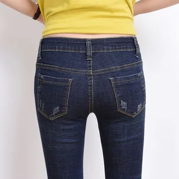 Plus Size High Waist Flare Nine Jeans With Tassel Wide Leg Pants Slim Stretch Capris Jeans 2Xl 3Xl 4Xl 6Xl