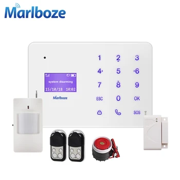 New Android IOS APP remote control GSM Alarm System Home Security Russian Spanish French English Voice Prompt Security Alarm