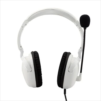 Portable On Ear Wired Fold Flat Computer Game Gaming Headphone Headset 2*3.5mm AUX with Mic Remote Volume Control for PC