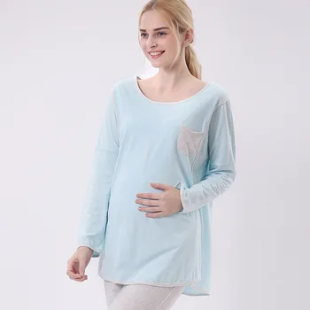 Pregnant coat Nursing Sleepwear Breastfeeding  Women pregnancy Nightgown Sets plus size L-XXL hot selling