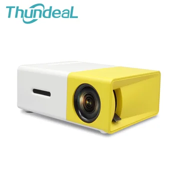 Thundeal YG300 YG-300 Newest Mini Portable Pico LED Projector SD HDMI AV SD USB Projectors Home Theater Beamer Built-in Battery