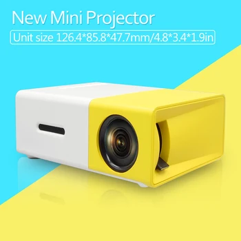 Thundeal YG300 YG-300 Newest Mini Portable Pico LED Projector SD HDMI AV SD USB Projectors Home Theater Beamer Built-in Battery