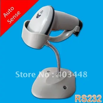 Grey Color,RS232 Interface) Low Cost Auto Induction Bi-Directional Laser Barcode Scanner with Bracket (OCBS-LA11)