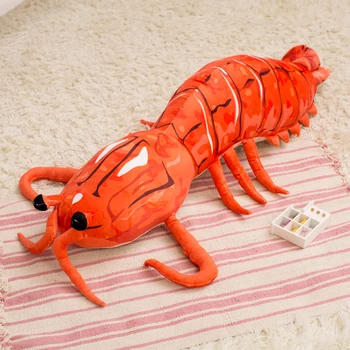 2017 New 3D Simulation Mantis Shrip Plush Toy Lifelike Pillow Cushion 1PCS 110cm 44inch Children Girls Christmas Present