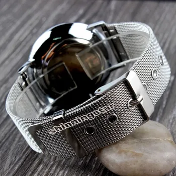 Relojes mujer 2016 Fashion Quartz Mens Womens Watch Silver Stainless Steel Strap Dress Wrist Watch Relogio Masculino