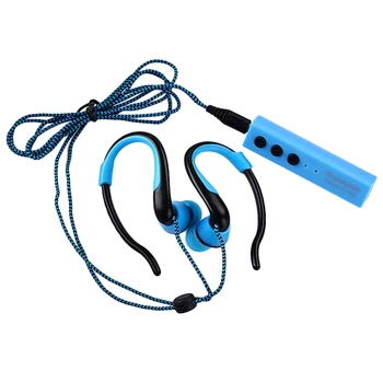 Sport Wireless Bluetooth Earphones Headset Stereo Headphones Handsfree With Mic 3.5mm Earbuds For Smart Phone Mp3 Player 2