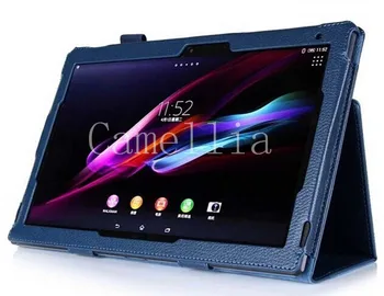 Slim Fit Leather Case For Sony Xperia Z2 Tablet 10.1 inch Tablet (release) Auto Wake/Sleep