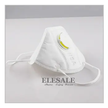 New 2 Pcs/10Pcs Dust Mask Respirator Fold Flat Moulded Valved PM2.5 N95 Safety Filter Disposable Respirator With Valve