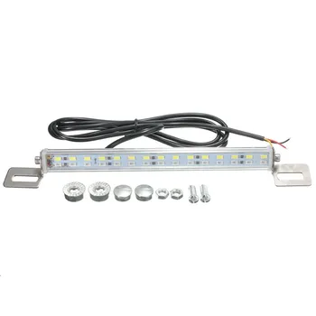 DC12V 15W Car Auto LED SMD Red Stop Brake Lights White Backup Reversing Lamp License Number Plate Night Driving Waterproof IP67