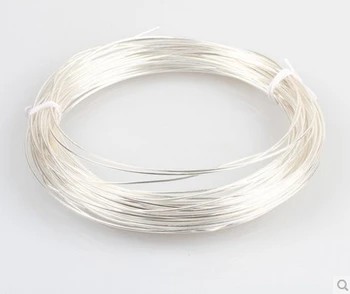 0.8mm,Authentic 999 sterling silver wire DIY accessories round wire inlay silver inlaid silver wire