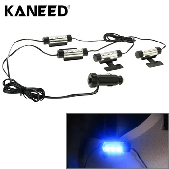 Auto parts 4 in1 Soles Ambient Light Car LED mood light interior decorative lights interior foot lights car styling ping