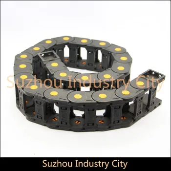Series 30 x 38mm 50mm 57mm 77mm 103mm L1000mm Plastic Cable Drag Chain Wire Carrier with end connectors plastic towline!