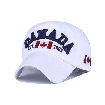 New Brand Cotton Canada Baseball Cap Flag Of Canada Snapback Hats Adjuatable Mens Baseball Caps Fashion For Adult