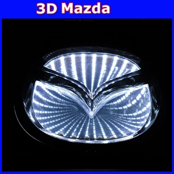 2016 new 3d logo light mazda emblem light for MAZDA6 MAZDA2 MAZDA3 MAZDA-CX7 Car Sticker badge lamp