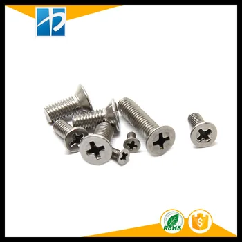 250PC Metric thread M1.2*3,4,5,6,8 stainless steel philips flat head micro CSK electric model machine toy m1.6 screw