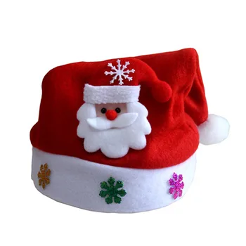 New 2017 Kids Santa Snowman Christmas Hat Baby Boys Girls Cute Reindeer Christmas New Year Gifts Caps Beanie For Child Xmas Gift