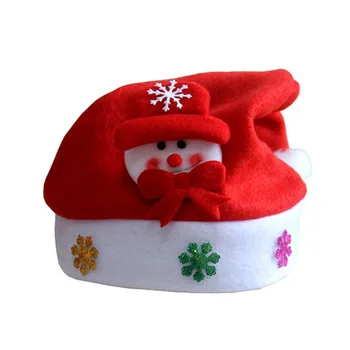New 2017 Kids Santa Snowman Christmas Hat Baby Boys Girls Cute Reindeer Christmas New Year Gifts Caps Beanie For Child Xmas Gift