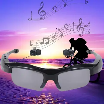 Newest Creative Glasses with Wireless Bluetooth Earphones Headphone Headset Bluetooth Stereo Music Phone Hands free Black A273