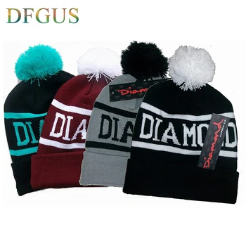 New Hot Winter Beanies Solid Color Hat Unisex Warm Grid Beanie Skull Knit Cap Hats Knitted Touca Gorro Caps For Men Women