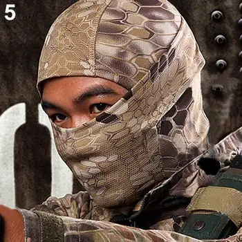 Hot Tight Camouflage Balaclava Hunting Protection Full Face Neck Mask 6R2D 7EWL