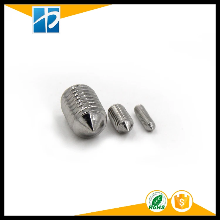 M5*10SUS304 stainless steel cone point set screw / DIN914 /grub screw