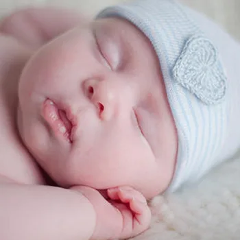Cotton Baby Beanie Hat Chapeau Enfant Heart Decor Baby Girls Soft Baby Sleep Beanie Warm Kids Cap Newborn Clothing Accessories