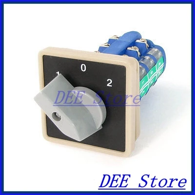 600V 20A 3 Positions Self-locking Rotary Universal Changeover Switch