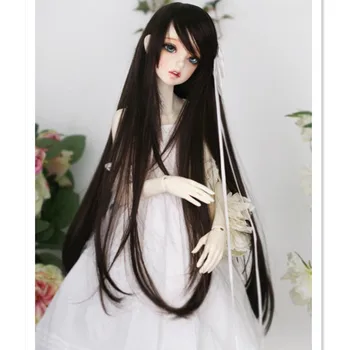 1/3 1/4 BJD Doll Wigs High Temperature Wire Long Straight Hair for Dolls,Fashion Synthetic Doll Hair Wigs for Dolls Accessories