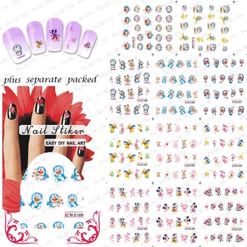 Beautynailart 90PCS/LOT BLE1687-1697 The Cartoon Series Including Cut Mouse Cat Bear For Nails Water