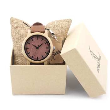 Bobo Bird D09 2016 Pretty Wood Wristwatches Japan Miyota Movement Clock Men's Fashion Brand Designer Bamboo Wooden Watches