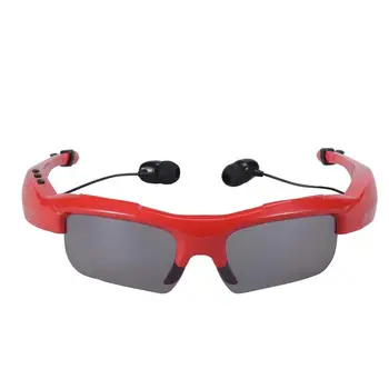 Newest Creative Glasses with Wireless Bluetooth Earphones Headphone Headset Bluetooth Stereo Music Phone Call Handsfree Red A273
