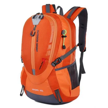 2017 New Fashion Orange Backpack Women Men Waterproof Pack Rucksack Knapsack Men's Backpacks Bolsas Mochila Z049