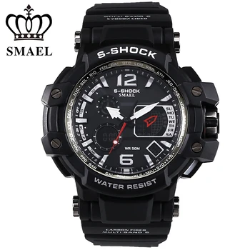 2016 relogio digital Sport Watches Men Digital Watches 50M Waterproof Multifunction Climbing Dive men's Wristwatch digital-watch