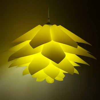 Modern Lamp DIY Lotus Chandelier Pendant Droplight Shade Ceiling Room Cafe Resturant Decoration Puzzle Lights Hanging Lamp