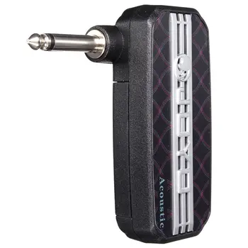 Joyo JA-03 Metal Gain Clean Distortion Mini Guitar Headphone Amp Amplifier Gain&Tone&Volume Adjustable with MP3 Input+2 Battery