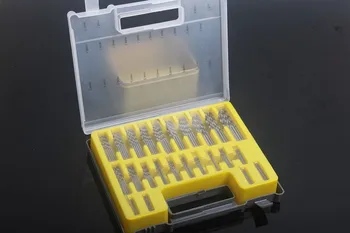 150Pcs/Case 0.4-3.2mm Mini Drill Bit Set HSS Microtech Power Tools Small Precision Twist Drilling Kit with Case Plastic Box