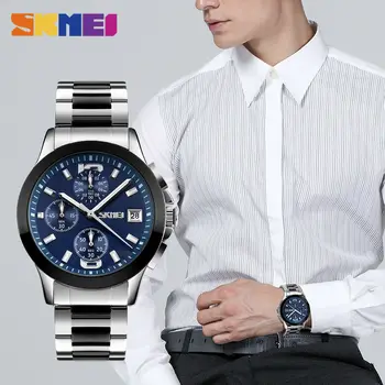 Top Brand Luxury Mens Watches Business Stopwatch Waterproof Men Quartz Watch Casual Six-pin Wristwatches Relogio Masculino Clock