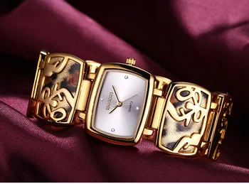 WEIQIN Rhinestone Silver Watch Women Fashion Leopard Bracelet Watches Ladies Analog Quartz-watch Hour reloje mujer 2016 relogios
