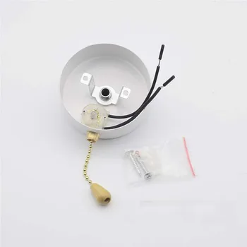 1Ps Black white Wall switch smart home wall Switchs toggle switching Zipper pull Lamp lighting accessories modification