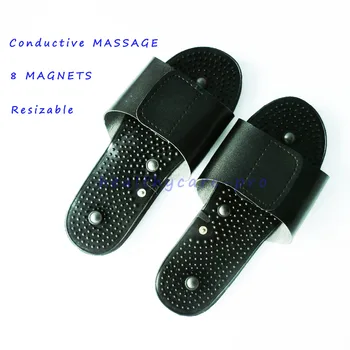 5 pairs Foot Conductive MassageTherapy Treatment Device Magnetic Health Slippers For Tens Units 8 Magnets Resizable