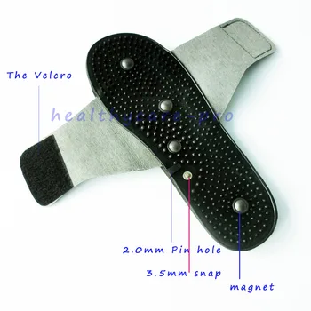5 pairs Foot Conductive MassageTherapy Treatment Device Magnetic Health Slippers For Tens Units 8 Magnets Resizable