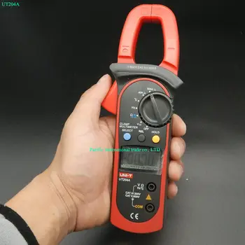 Digital Handheld Clamp multimeter UNI-T UT204A professional True RMS LCD Multifuction Ohm DC AC Voltmeter AC Ammeter Data Hold