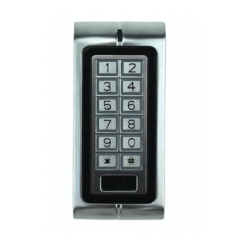 Standalone RFID Door Keypad Sliver Metal Access Controller System125KHz Card Reader Security Digital Door Locks-K2
