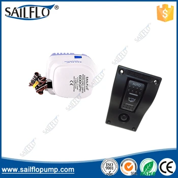 Sailflo 12V 600GPH automatic bilge pump & 1P HY-AB1-4 12V/24V on off marine CAR caring rocker switch small panel