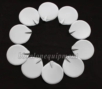 10 Picees Rubber Reusable Replacement Electrode Pads For Massager Tens Microcurrent Machine
