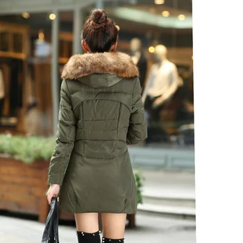Brand Women winter jacket women down jacket winter coat female slim warm long parka coat plus size fur hood