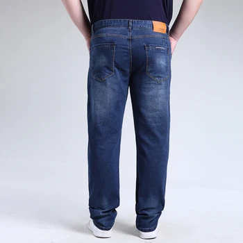Plus Big size:50 48 46 44 42 6XL.7XL.8XLVelvet Thickening Loose Male High Waist Jeans Business casual Trousersfree delivery