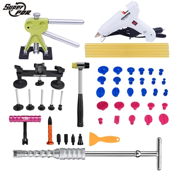 Super PDR Tools -Car body Dent Removal Tools set- Slide Hammer Dent Puller 12v Glue Gun Pulling Bridge Dent Tabs hand tools
