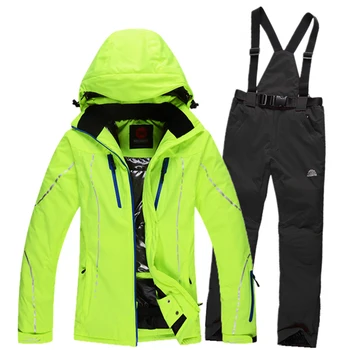 2016 winter women's ski suits snow ski jacket + waterproof skiing trousers set female outdoor sportwear woman snow coat