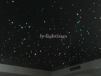 DIY optic fiber light kit RGB led light optical fibre color change twinkle star ceiling light wireless remote night light